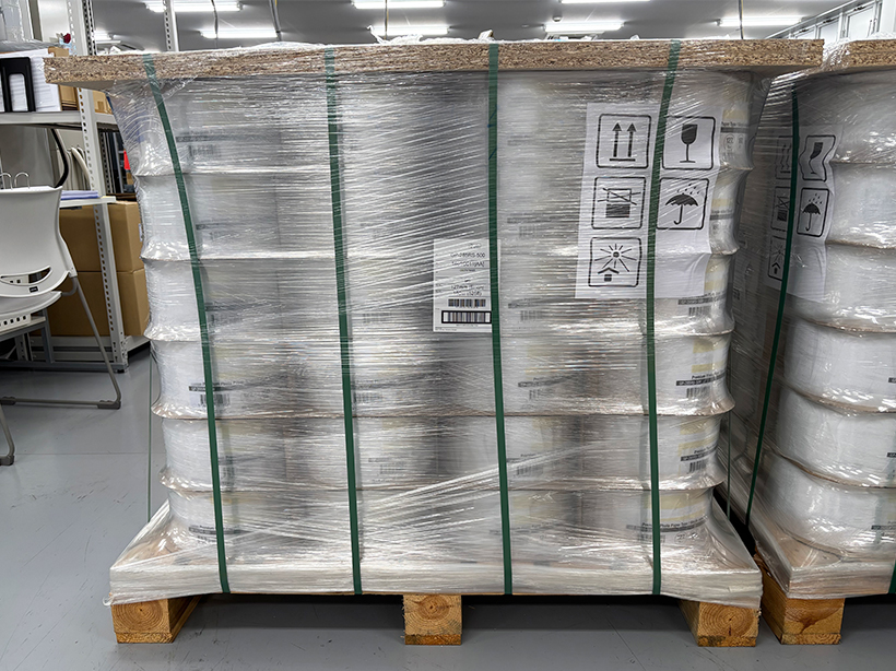 改善後の荷姿(段ボール梱包の廃止)